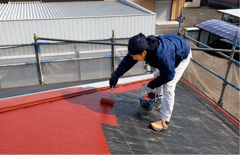 遮熱塗料を使用した屋根塗装